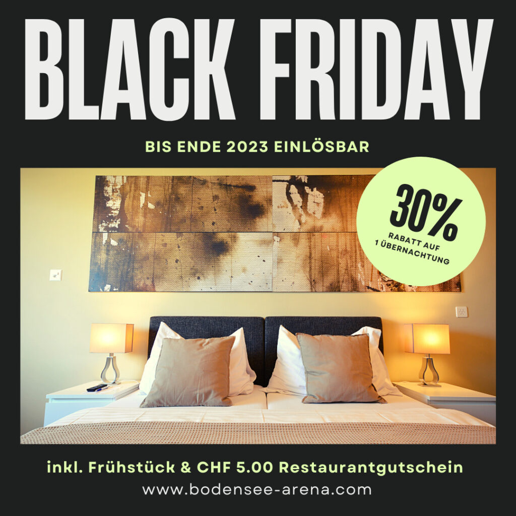 30% Black-Friday Rabatt auf Hotelübernachtung