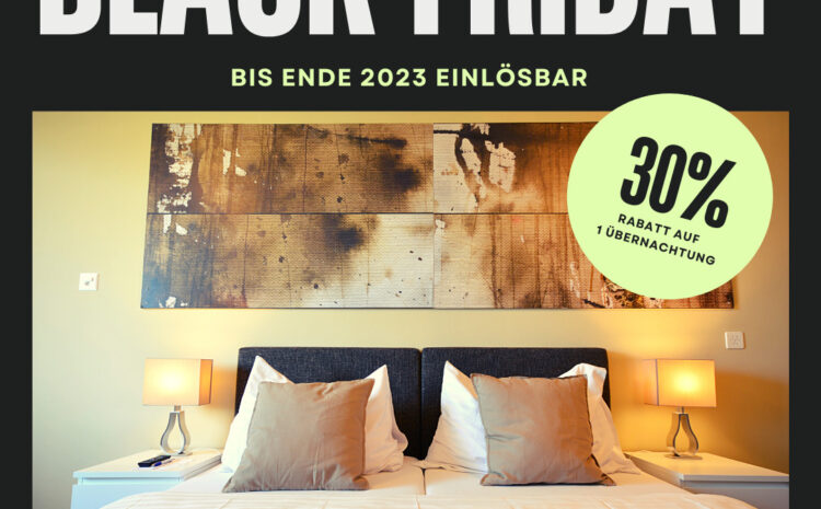  30% Black-Friday Rabatt auf Hotelübernachtung